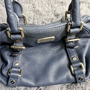 Michael Kors Blue Leather Shoulder Bag